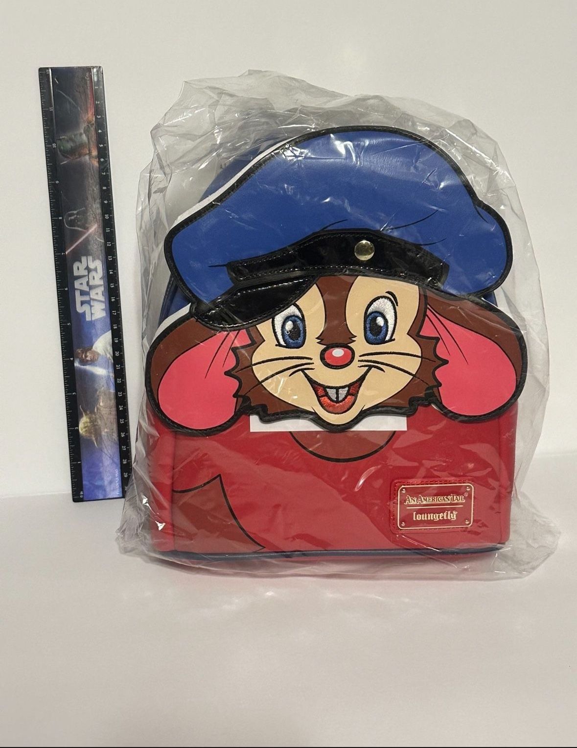 An American Tail Fievel Cosplay Mini Loungefly Backpack