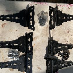 3 Sets of 8” Heavy Duty Tee Hinges