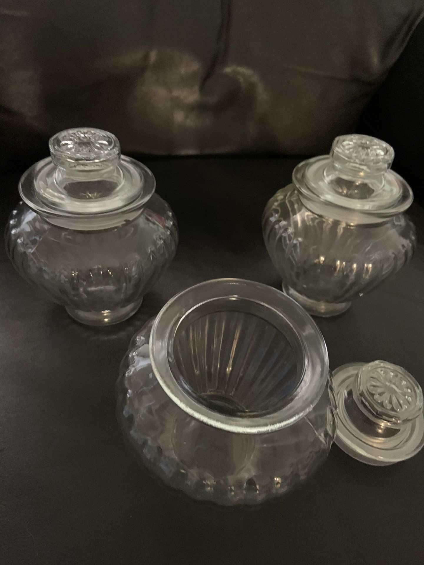 Glass jar with lid- candy