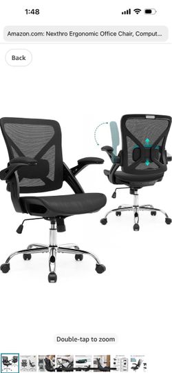 Ergonomic Office Chair, Computer Desk Chair with Lumbar,Black Tilt Function, Comfy Wide Seat,Adjustable Lumbar Support, Swivel Executive Computer Desk