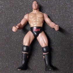 WWE The Rock Toy Action Figure RARE