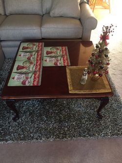 Coffee table and 2 side tables