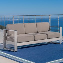 Aluminum Frame 3 Seat Sofa
