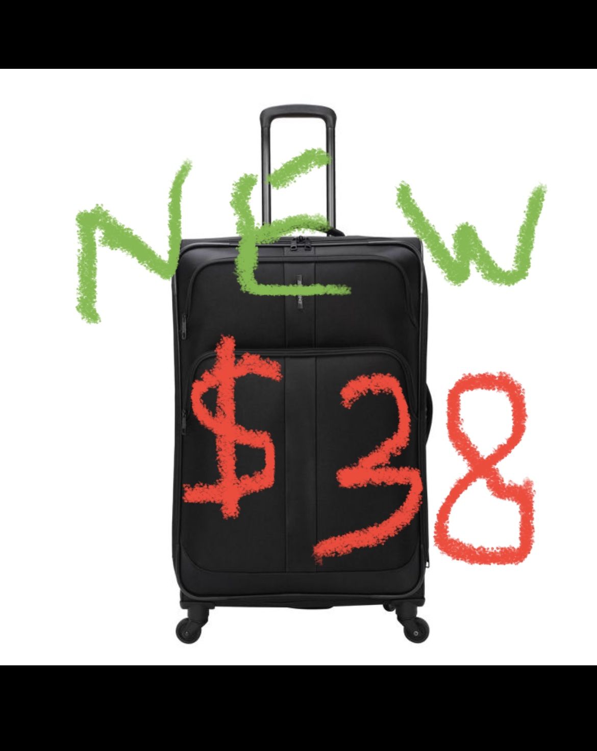 LUGGAGE NEW SUITCASE MALETA EQUIPAJE 4 Wheels Expandable Zipper Soft Hard Polycarbonate Softshell Hardshell Shell 32 30 29 28 26 24 22 20 Carryon On
