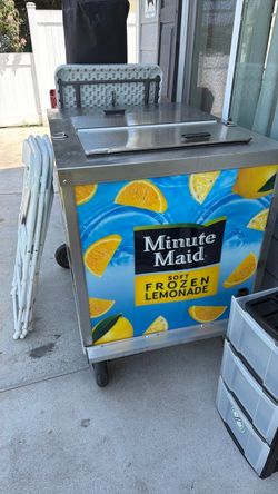 Soft, frozen lemonade container it stays cool inside we used it with dry freeze