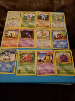 Pokemon base set 2 non holo cards, wartortle, abra,haunter,venomoth,machoke, arcanine