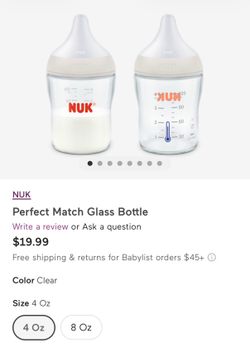 NUK Perfect Match Glass Baby bottle