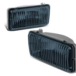 For 1998 to 2004 Chevy S10 Blazer Pair Front Bumper Driving Fog Light Lamps Smoked Lens