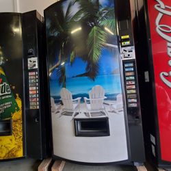 Beach Scene Soda Beverage Vending Machine MDB
