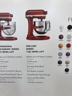 KitchenAid Pro Line Series Candy Apple Red 7-Quart Bowl-Lift Stand