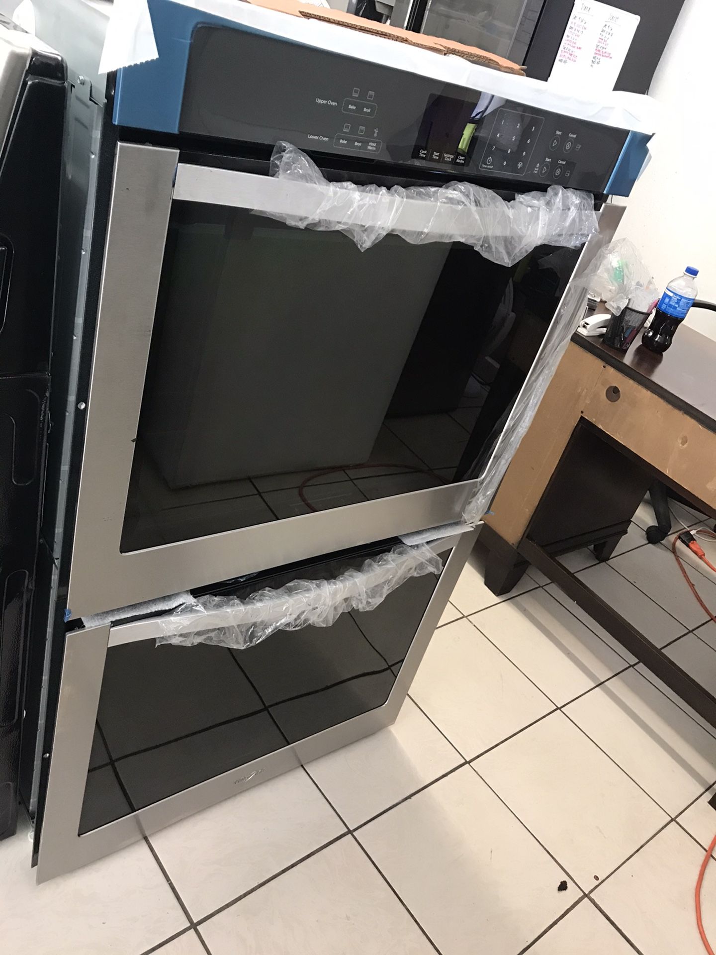 whirlpool double oven