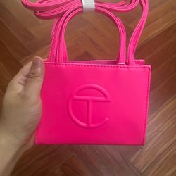 Small Pink Tear Tote Bag Brand New