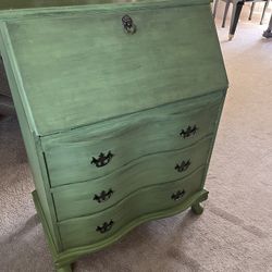 Antique secretary, desk with drawers. 