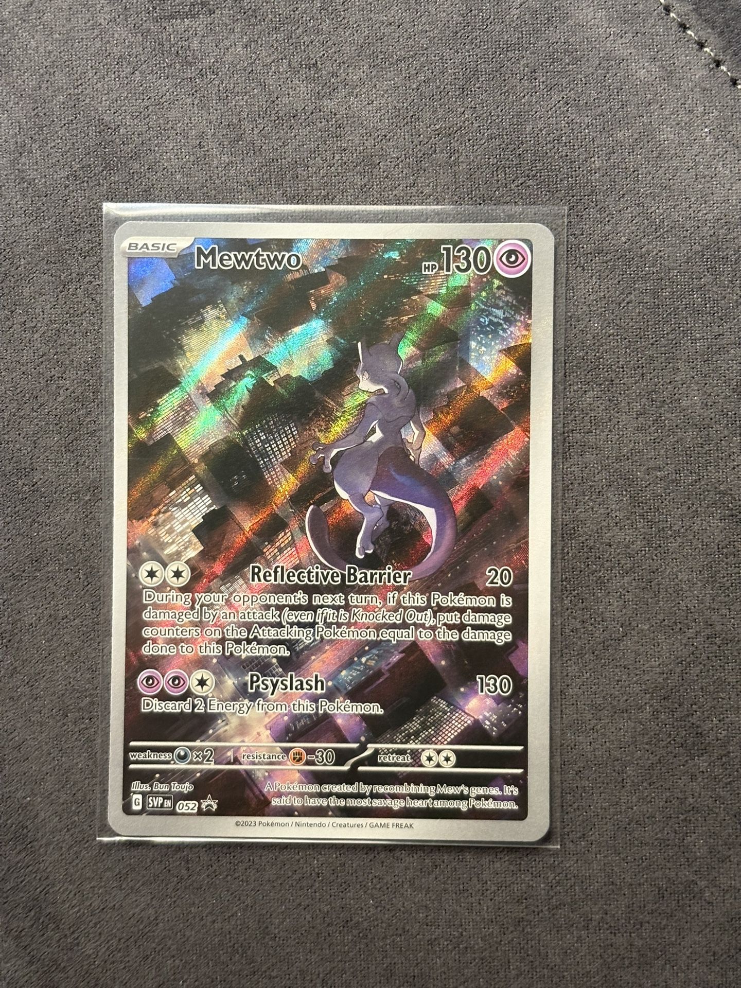 Pokémon Mewtwo 052 Black Star Promo