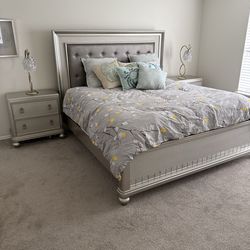 King Bedroom and mattress set. need it gone this weekend