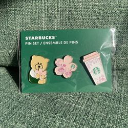 Starbucks Sakura Cherry Blossom 2026 Enamel Pin Set