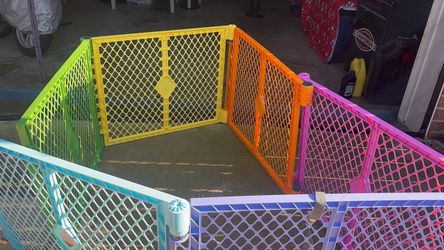 Colorful Plastic Baby Play Yard Playard