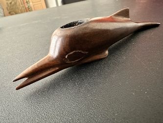 Wooden hand carved pipe