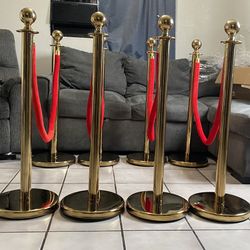 Gold Stanchions 