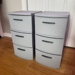 Two Plastic Storage Bin. 