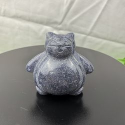 Crystal Aventurine Snorlax Carving