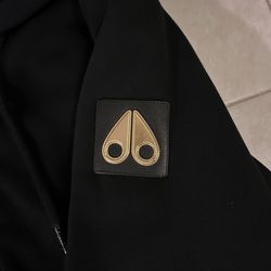 Moose Knuckles Black Cotton Blend Jacket