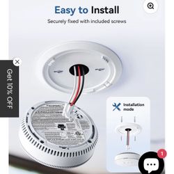 Siterwell GS886W Combo Smoke & Carbon Monoxide Alarm.