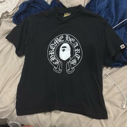 bape chrome hearts tee