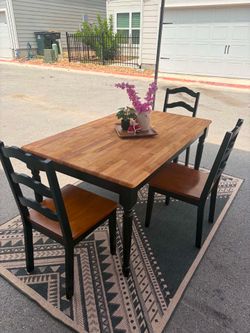 Dining Table and 3 chairs - Real Wood