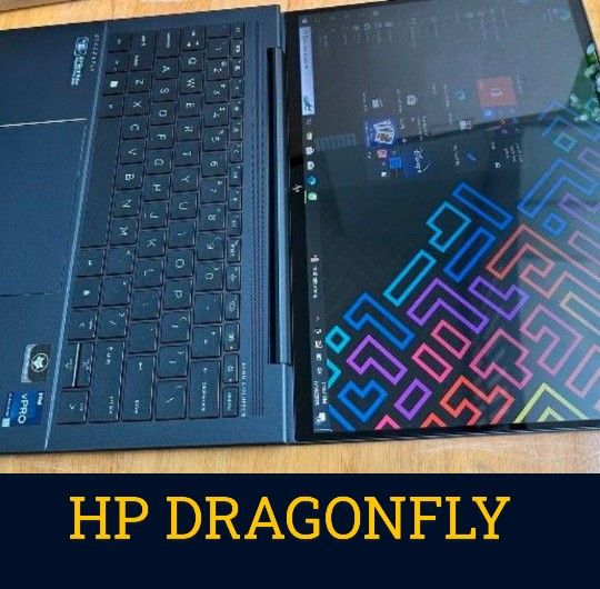 HP DRAGONFLY LAPTOP - POWERFUL, THIN, ULTRALIGHT, LONG-LASTING BATTERY LIFE, ENTERPRISE SERIES