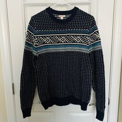 Size Small Men’s Winter Sweater - Blue Sweater