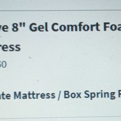 Twin Gel Mattress