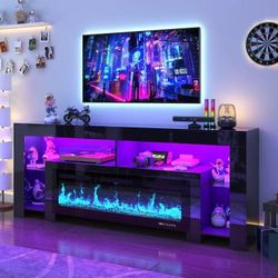 ❤️‍🔥 #B TV Cabinet with 85/90'' TV Fireplace with 50'' Fireplace