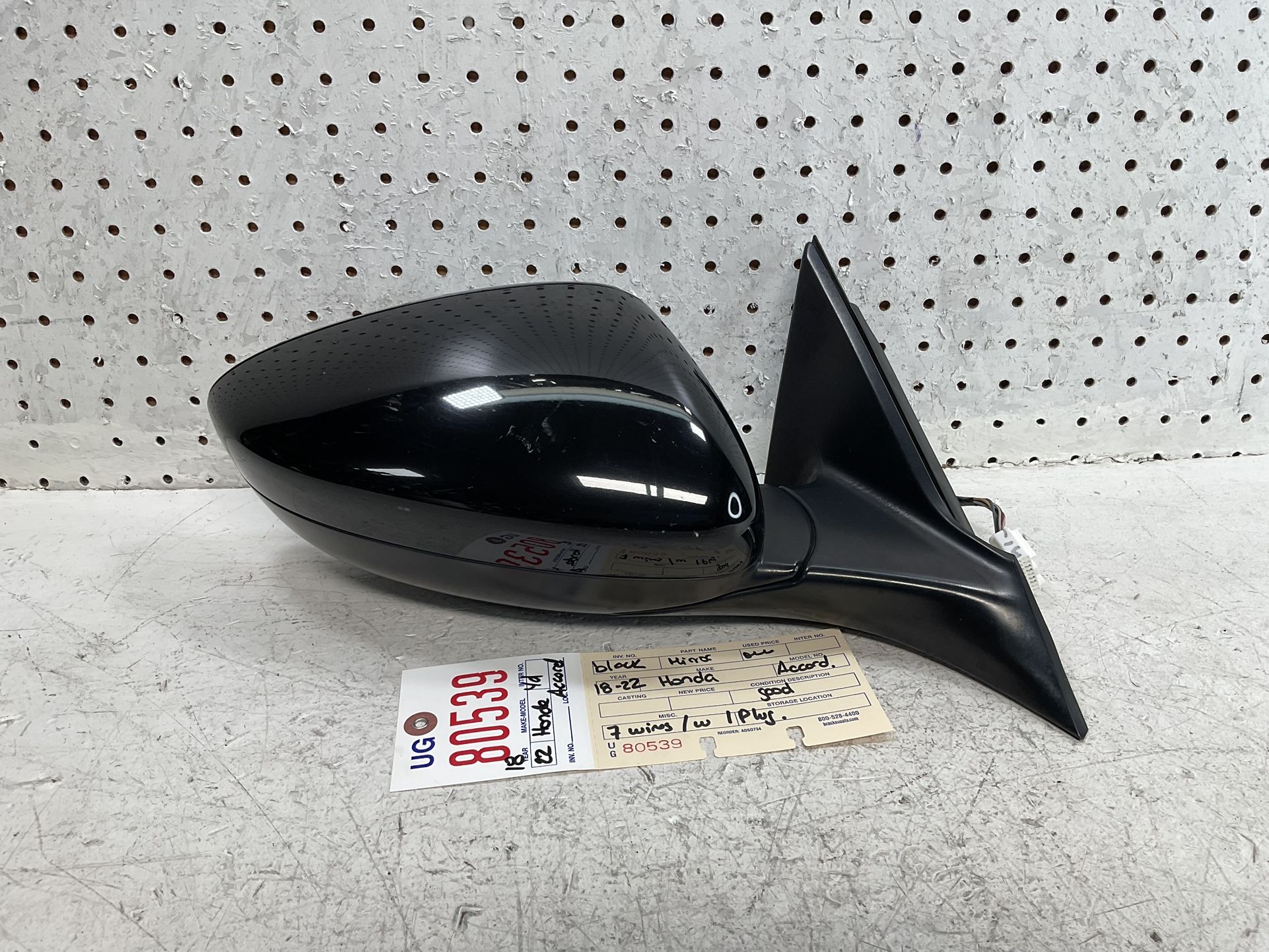 2018 2022 HONDA ACCORD RIGHT SIDE DOOR MIRROR OEM