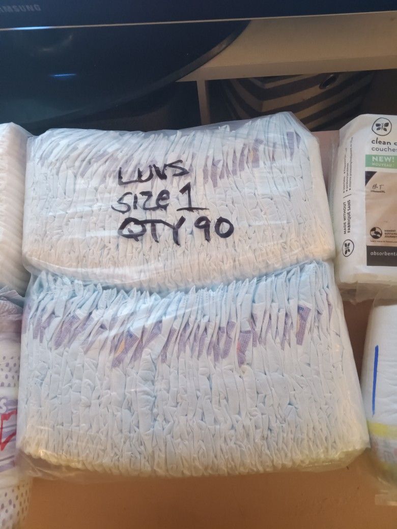 Size 1 Diaper Lot