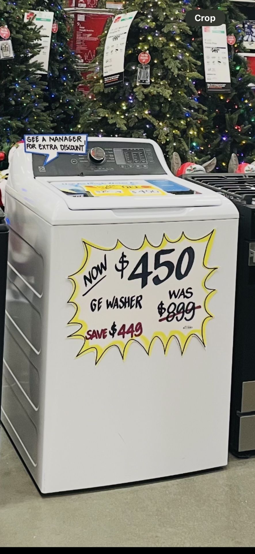 GE4.5 cu. ft. Top Load Washer in White with Dual Action Agitator, Water Level Control, Soak Rinse and Quick Wash