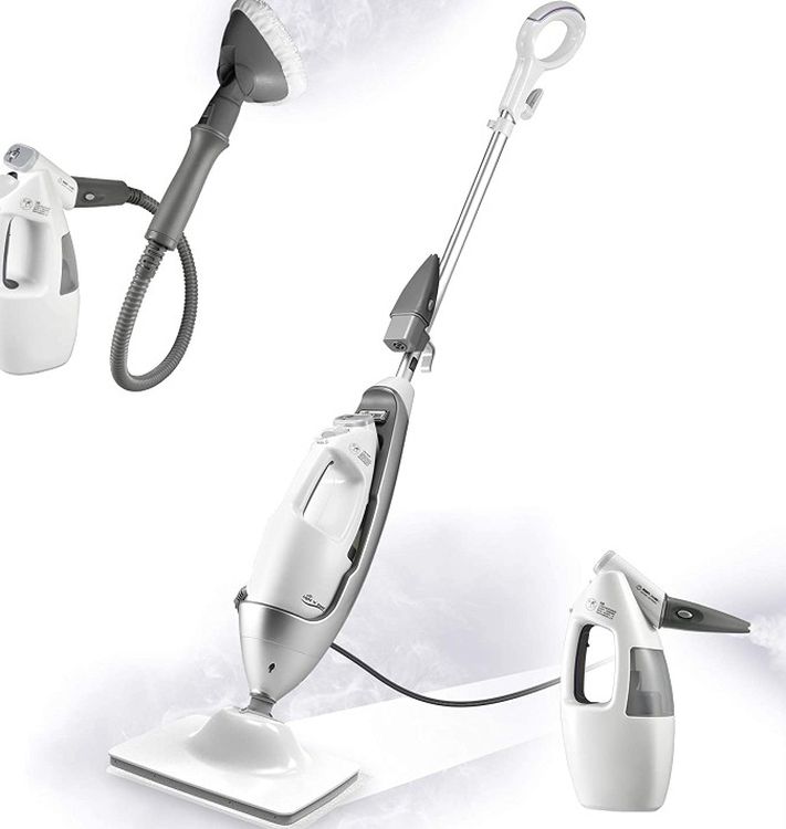 Multi-Functional Steam Mop For Hardwood Floors, Tile, Grout, Laminate, And Ceramic
