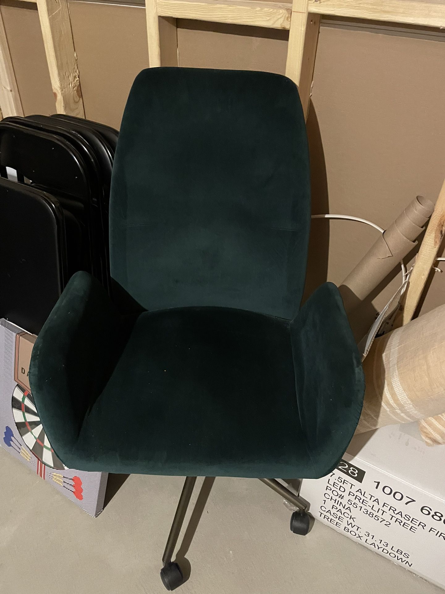 Office Green Velvet Chair