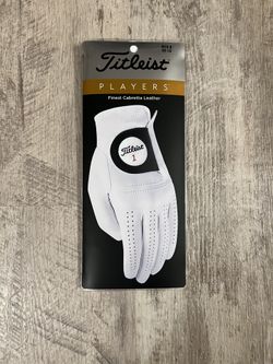 **BRAND NEW** Titleist Golf MLH Players Glove, Hand Orientation Left, Size XXL, Color White