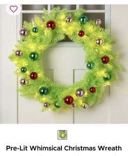 Pre Lit Whimsical Wreath