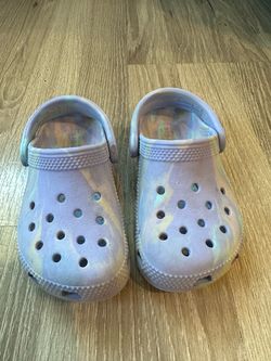 Crocs Toddler Purple swirl Clogs! (Size 8c)