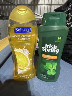 Soft soap And Irish Spring Body Wash