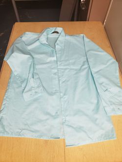 Teal dress shirt size 18