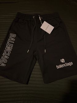 Balenciaga Black Logo Shorts