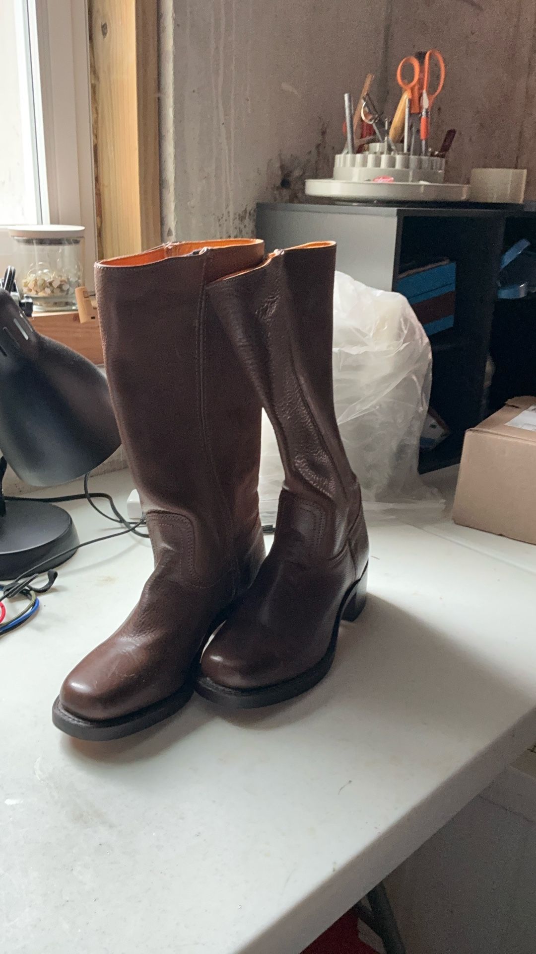 Frye Boots Tan Riding Boot  Size 8 1/2