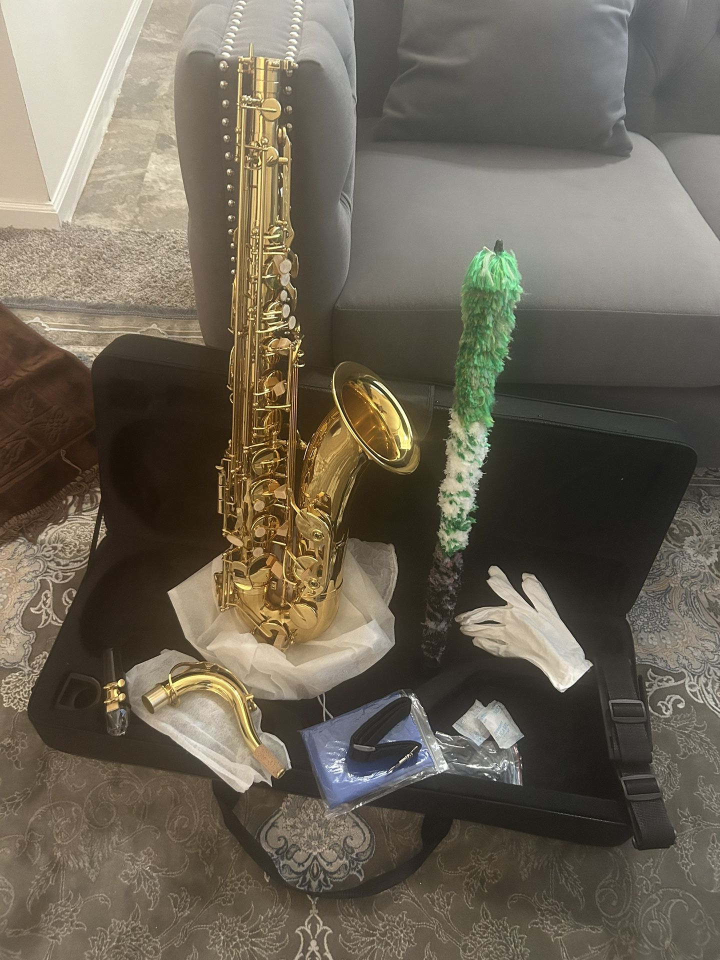 Professional Tenor Saxophone Bb Sax Brass Gold