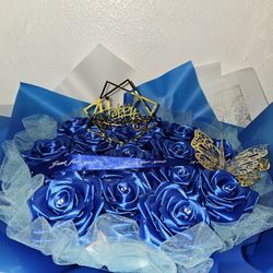 Ribbon Roses Bouquet 