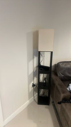 Lamp Shade and Shelf Beige / Black