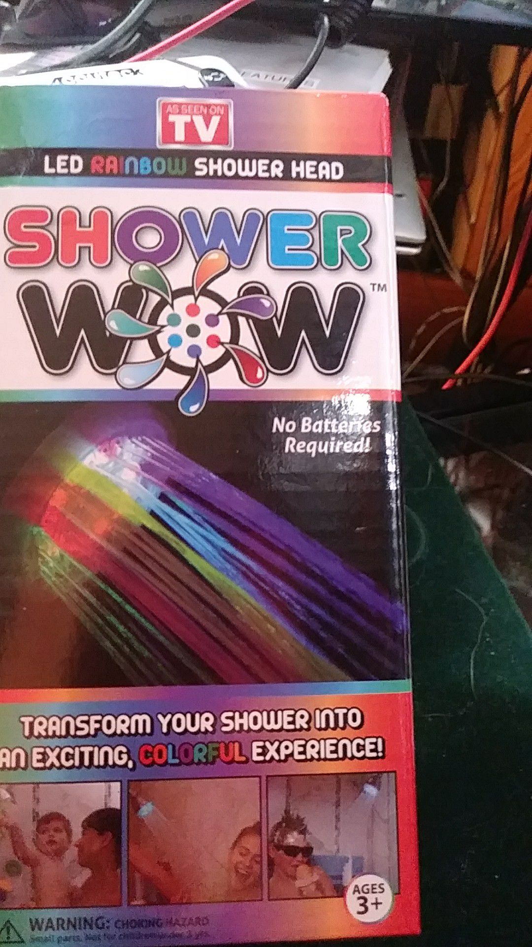 As Seen On TV shower wow LED rainbow shower head new in box