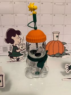 Starbucks snoopy glass cup